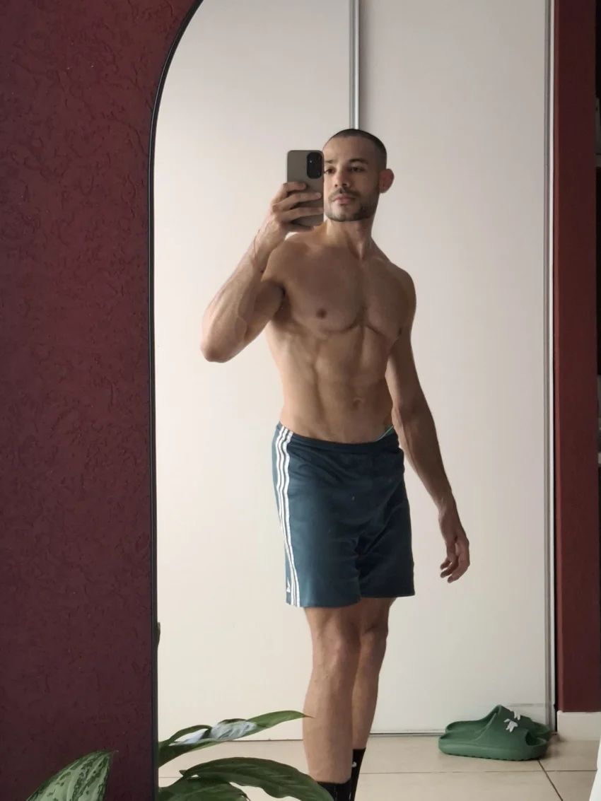 Lerry después, con 74 kg