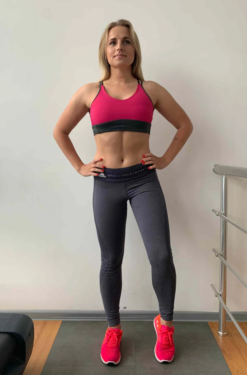 Margarita después, con 64 kg